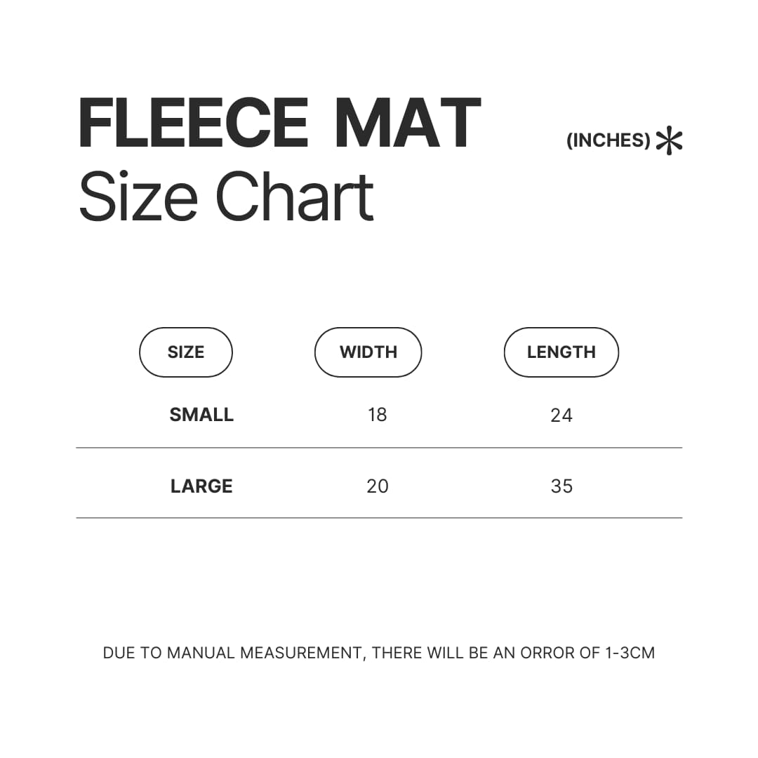 Fleece Mat Size Chart - Drake UK Shop