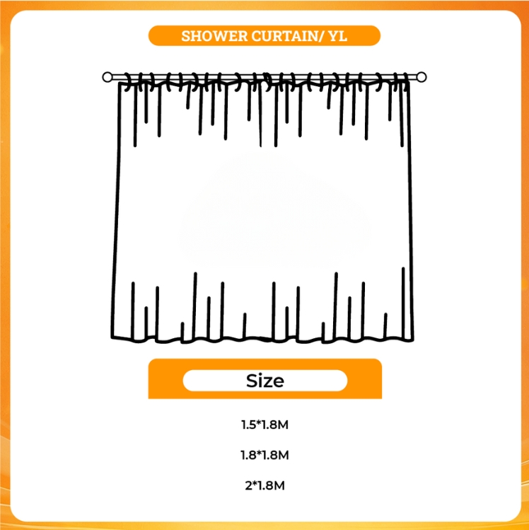 3D shower curtain - Drake UK Shop
