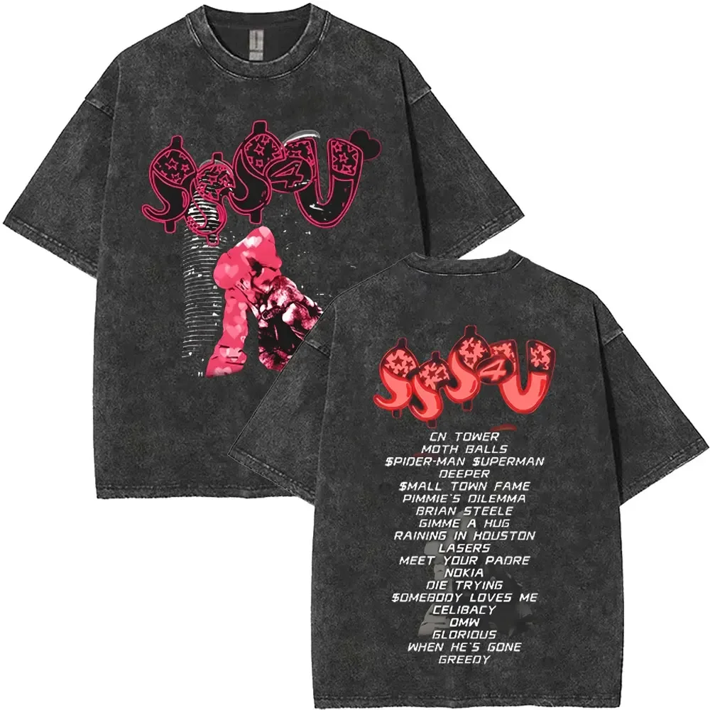 Rapper Drake Grunge Mineral Wash T-Shirt