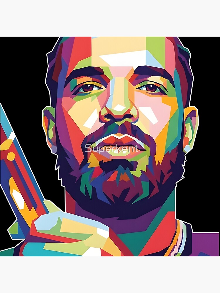 Drake Wpap Artistic Throw Pillow - Image 2