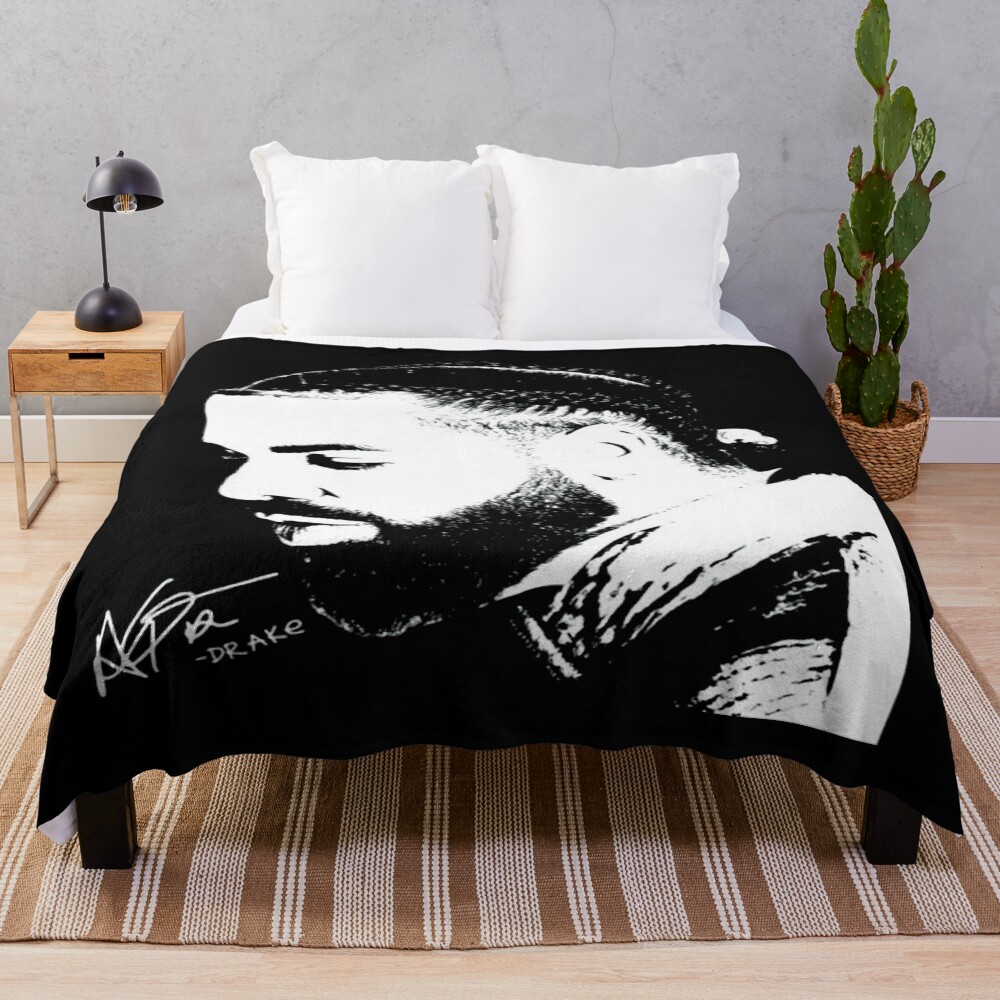 Hip Hop Drake Inspirational Throw Blanket
