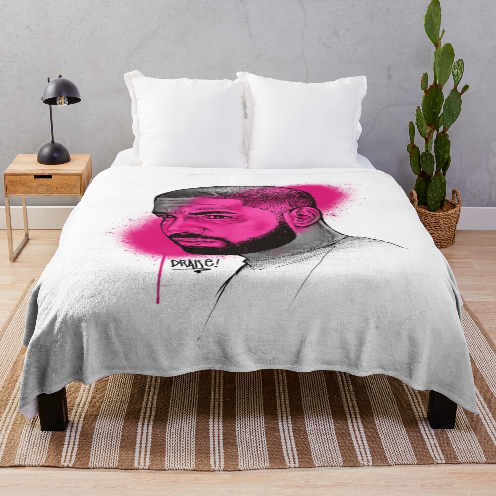 Drake Sketch Throw Blanket