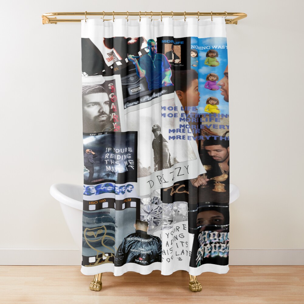 Drake Poster Shower Curtain