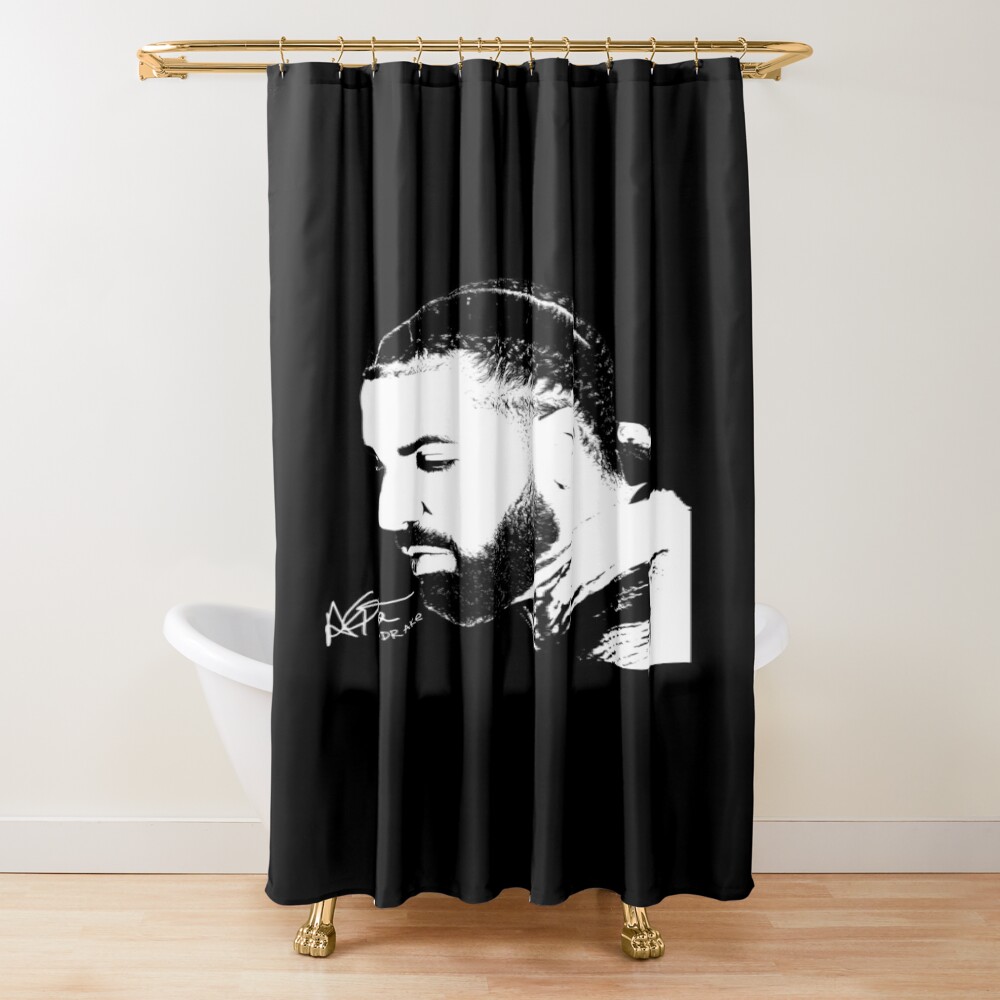 Drake Rapper Moody Shower Curtain