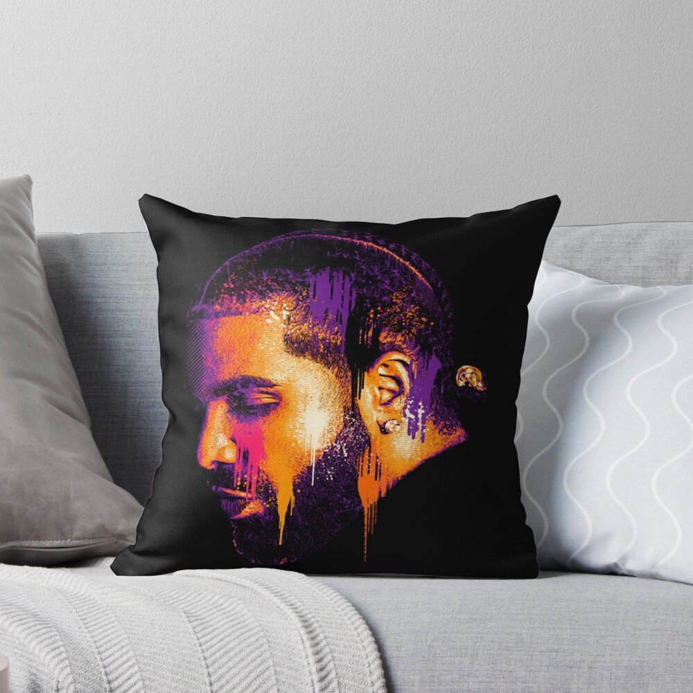 Hip Hop Drake Vintage Throw Pillow