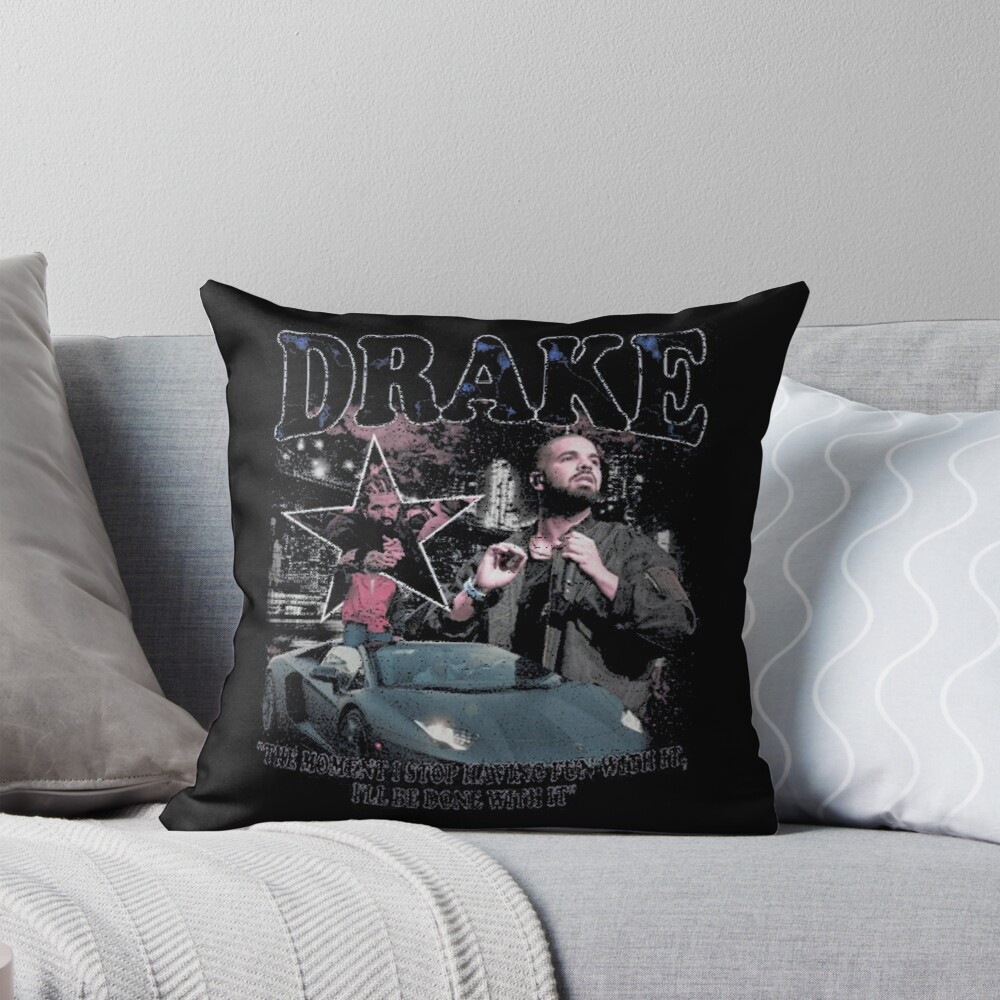 Hip Hop Drake Performer Throw Pillow