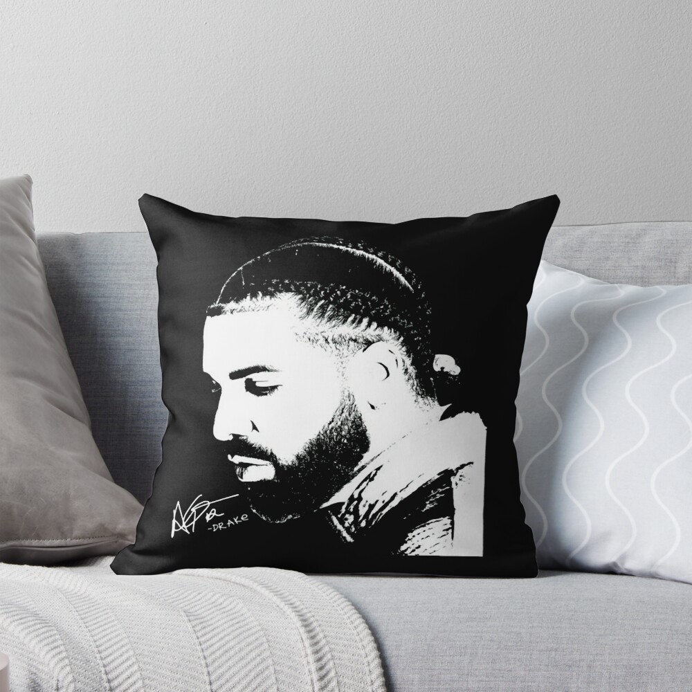 Hip Hop Drake Inspirational Throw Pillow